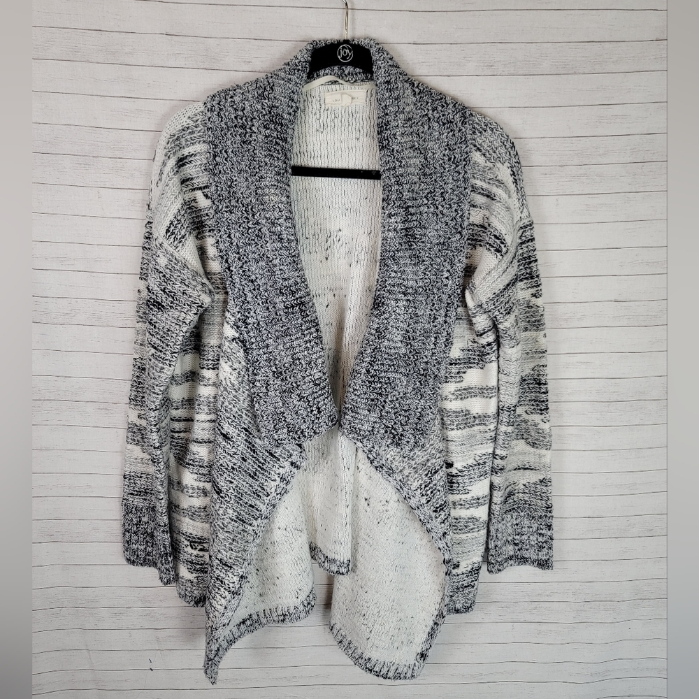 Lou & Grey Chunky Knit Gray Cardigan, sz Medium